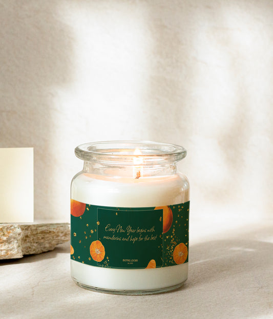 Tangerines duo (Candle + Bookmark)