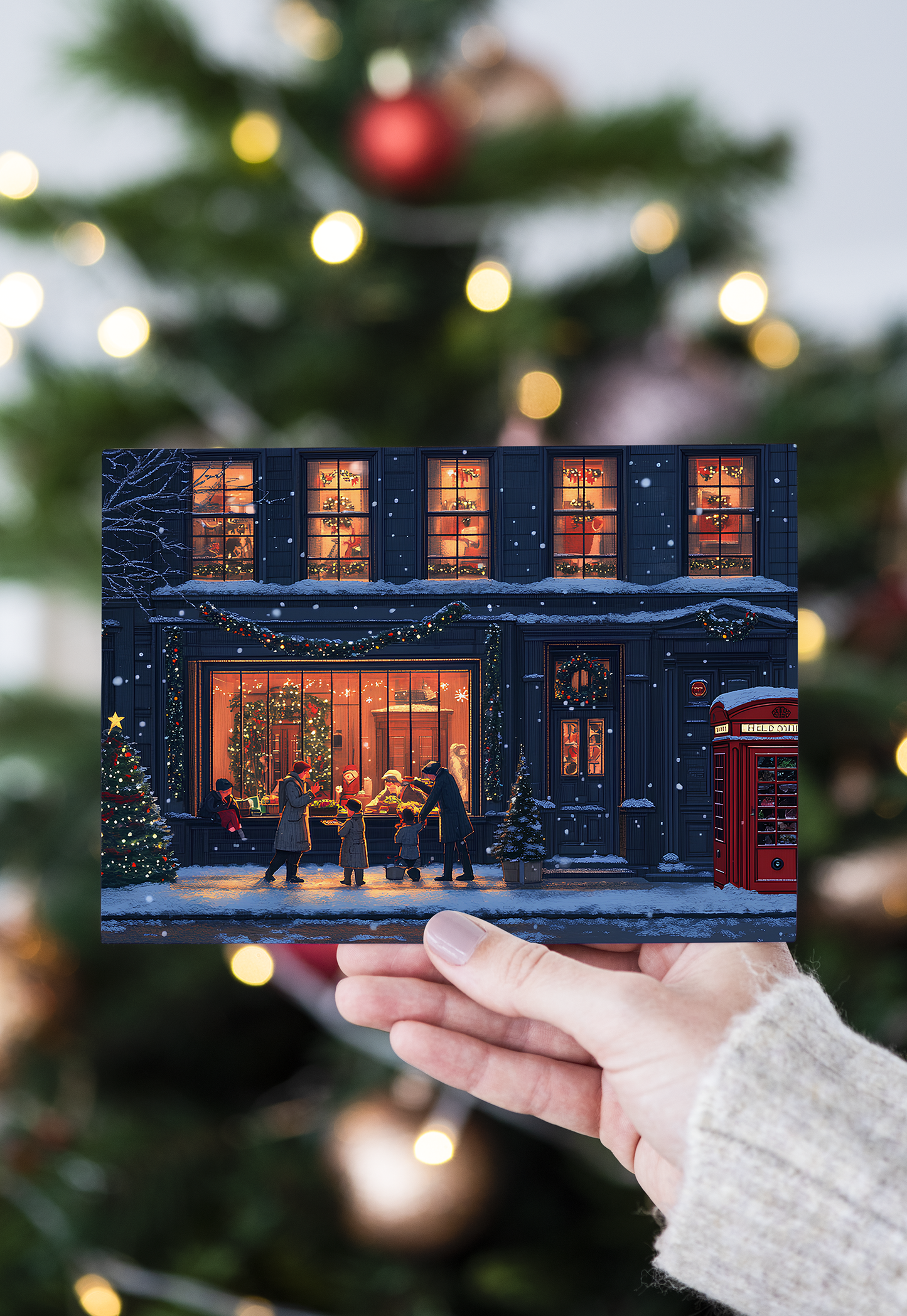 London Christmas Postcard