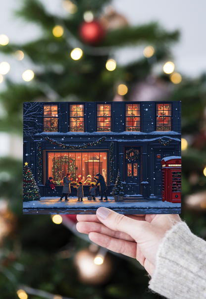 London Christmas Postcard