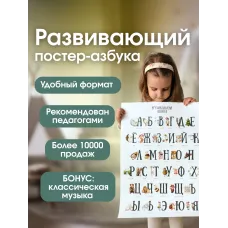 Educational Poster: Alphabet, Large Format, Montessori